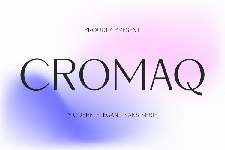 Preview of Cromaq Font