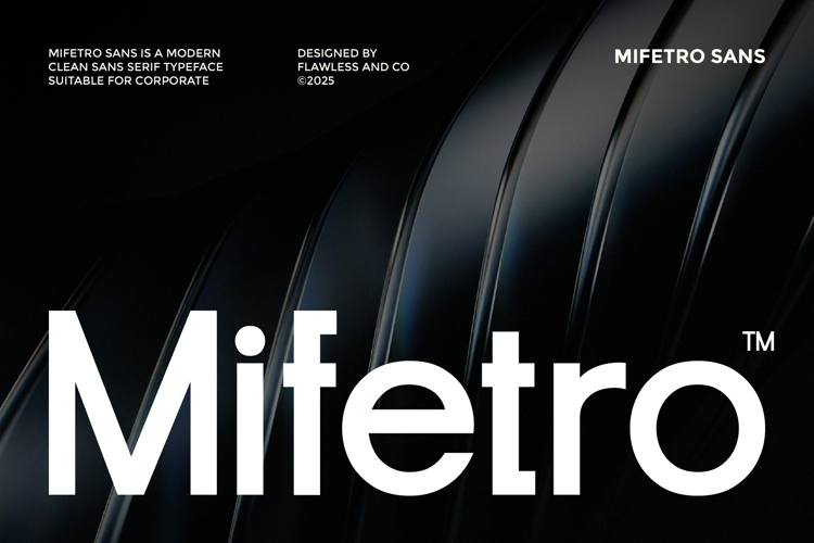 Preview of MIFETRO Font