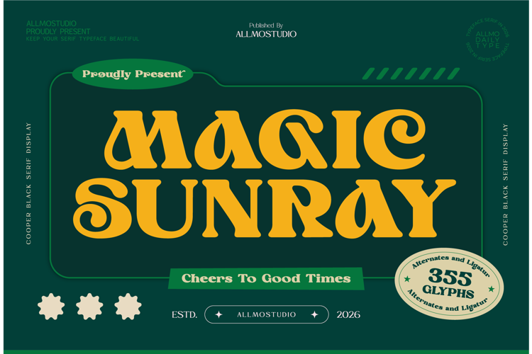 Preview of Magic Sunray Font