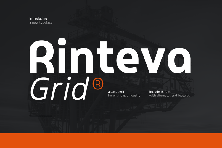 Preview of Rinteva Grid Font