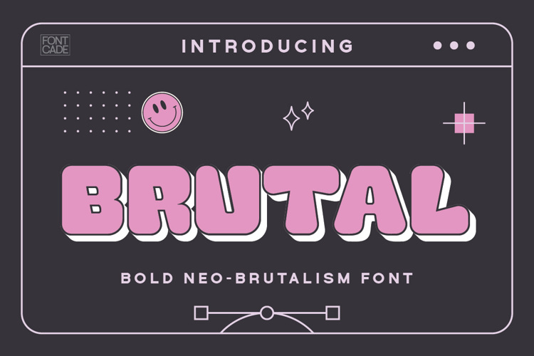 Preview of Brutal Font