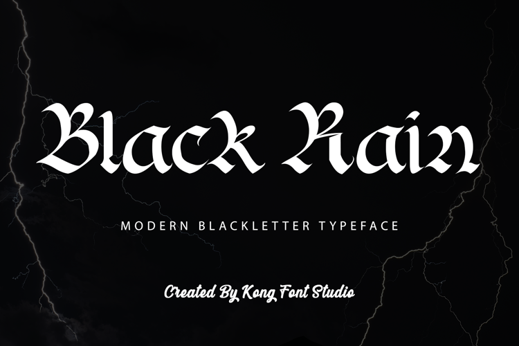 Black Rain Font