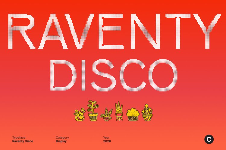 Preview of Raventy Disco Font