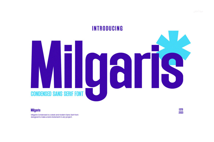 Preview of Milgaris Font