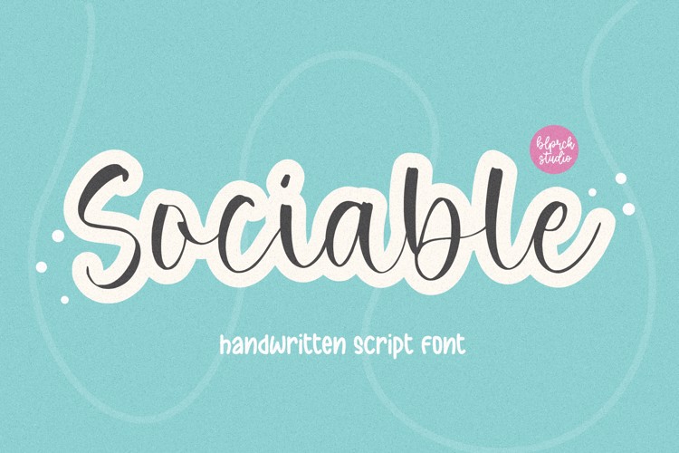 Sociable Font