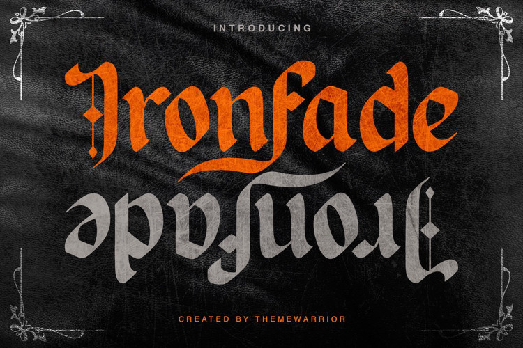 Preview of Ironfade Font