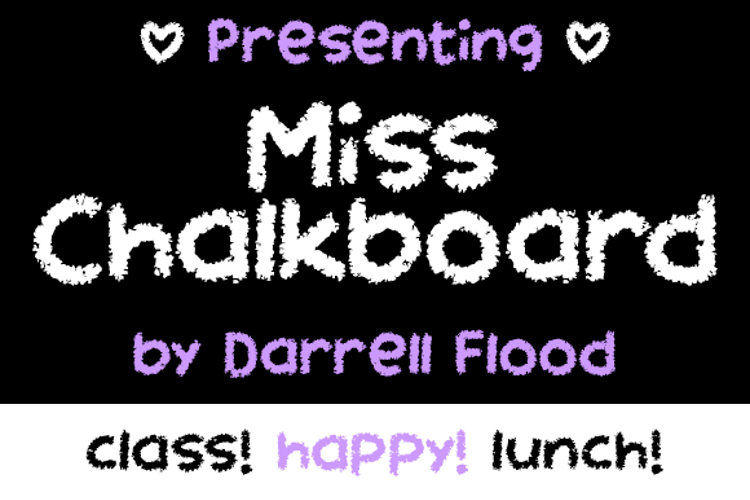 Miss Chalkboard Font