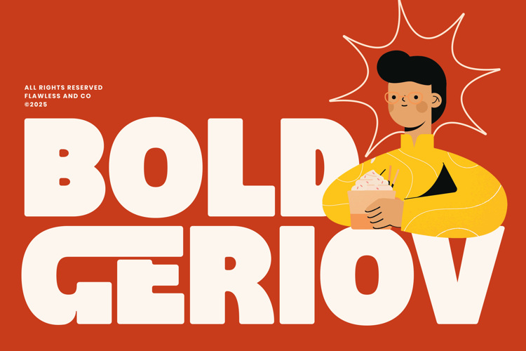 Preview of BOLD GERIOV Font