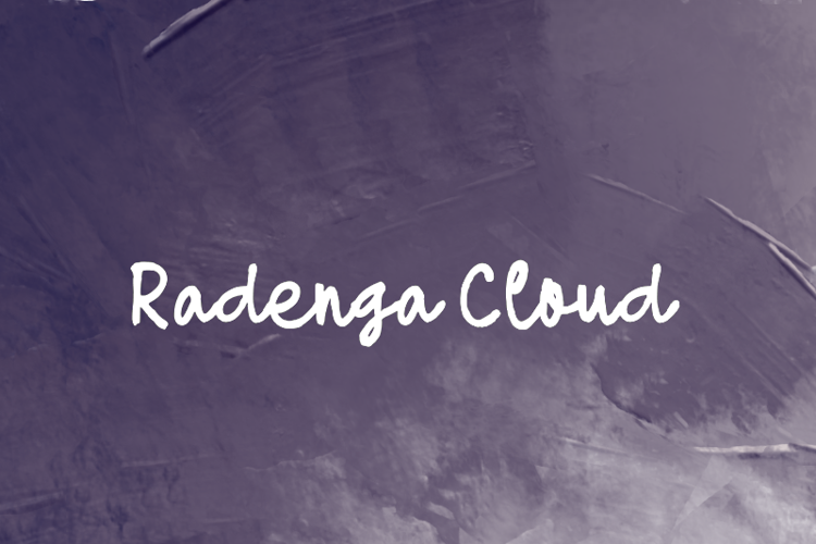 Radenga Cloud Font