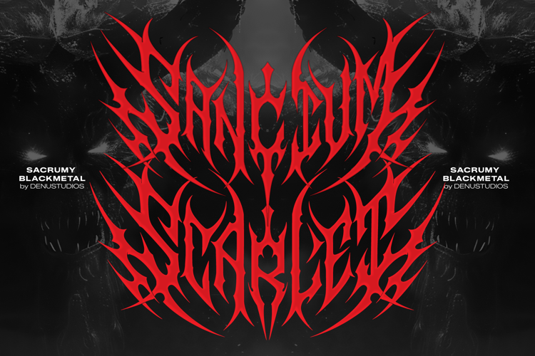 Preview of Sacrumy Font
