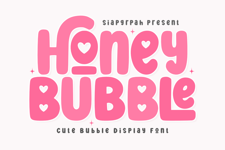 Preview of Honey Bubble Font