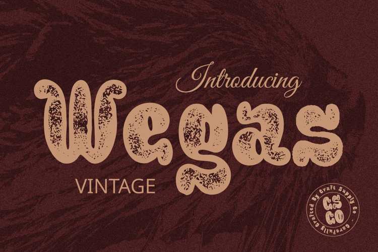 Preview of Wegas Vintage Font