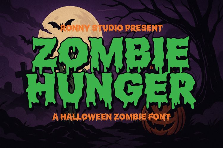Preview of Zombie Hunger Font
