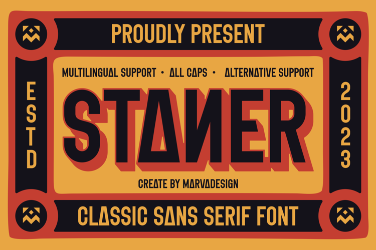 Preview of STANER Font