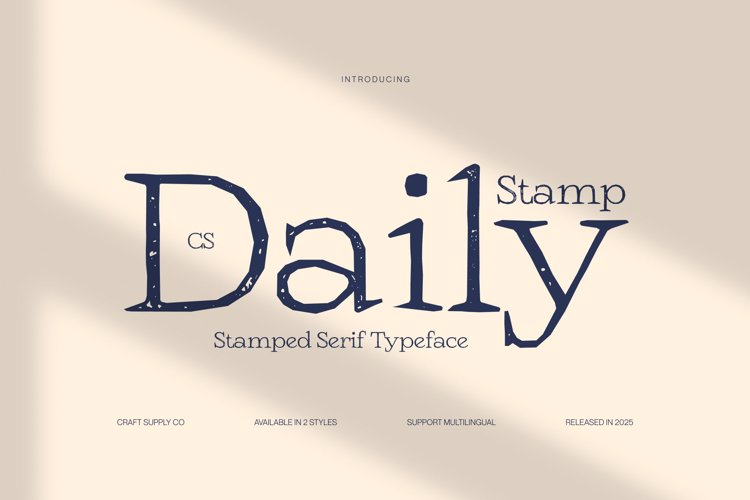 Preview of CS Daily Stamp Font