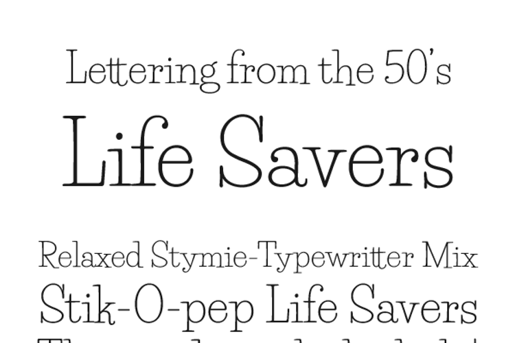 Life Savers Font