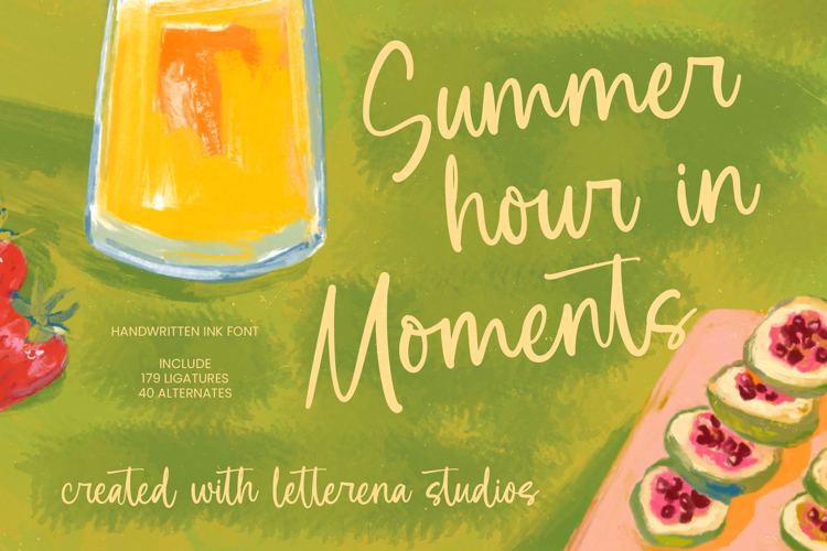 Preview of Summer Moments VERSION Font