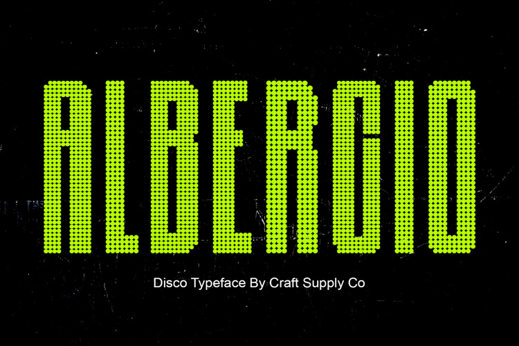 Albercio Disco Font