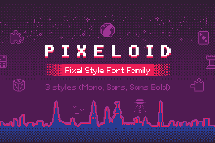 Pixeloid Font