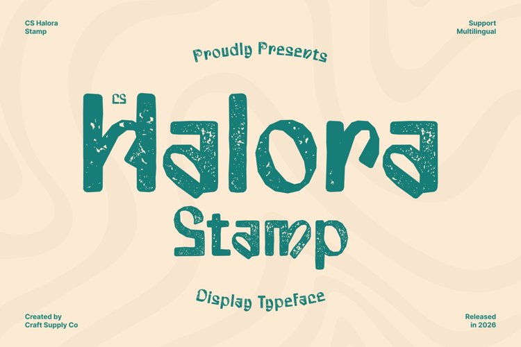 Preview of CS Halora Stamp Font