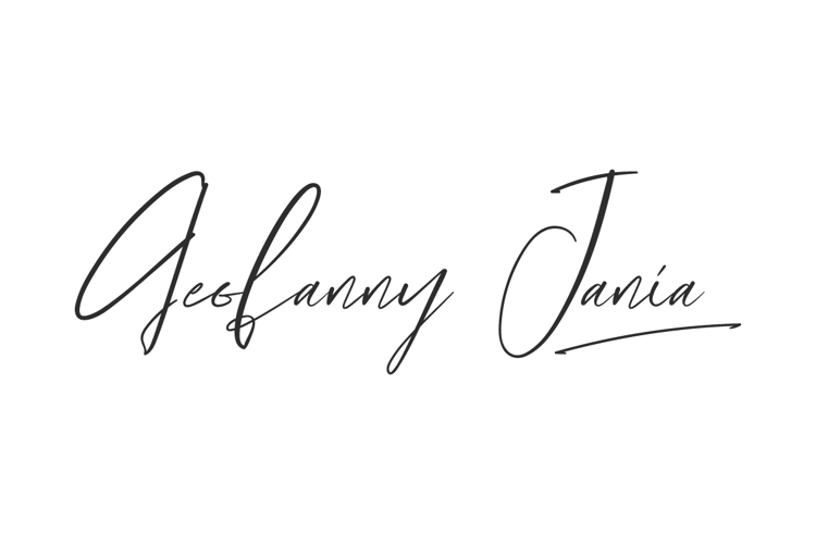 Preview of Geofanny Jania Font