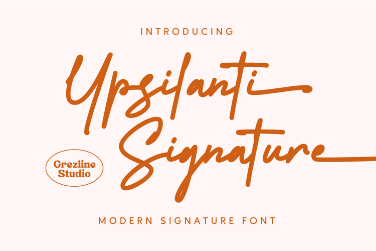 Preview of Ypsilanti Signature Font