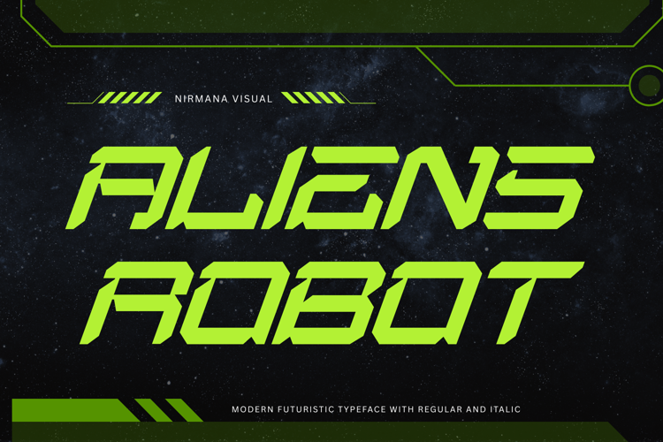 Aliens Robot Font