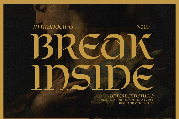 Break Inside Font