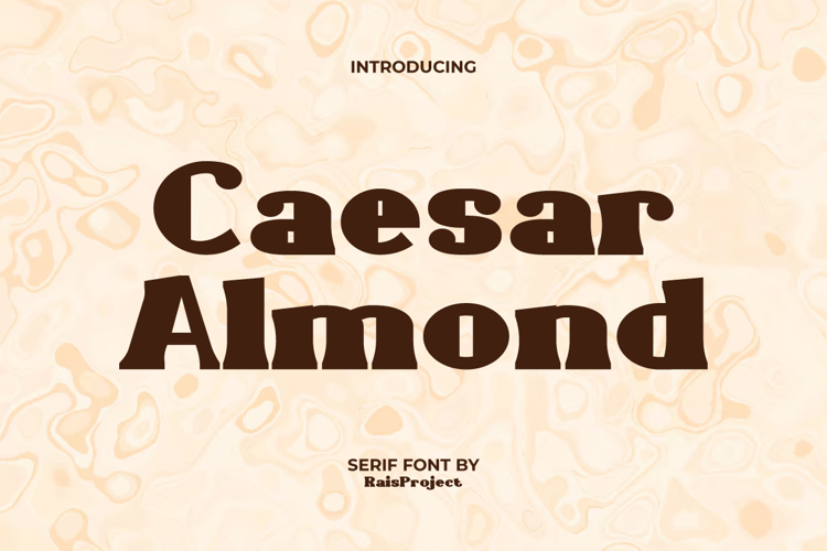 Preview of Caesar Almond Font