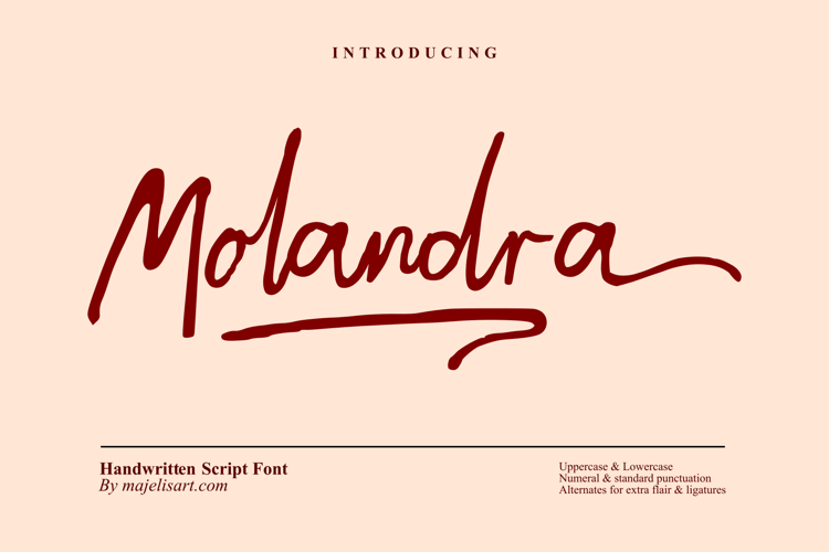 Preview of Molandra Font
