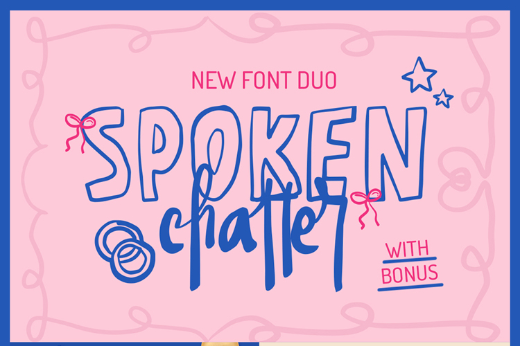 Preview of SL Spoken Chatter Font
