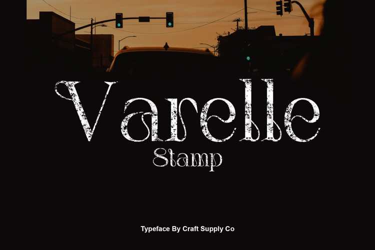 Preview of Varelle Stamp Font