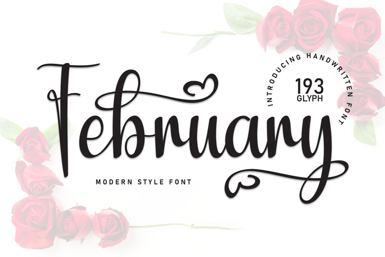 Preview of February Font