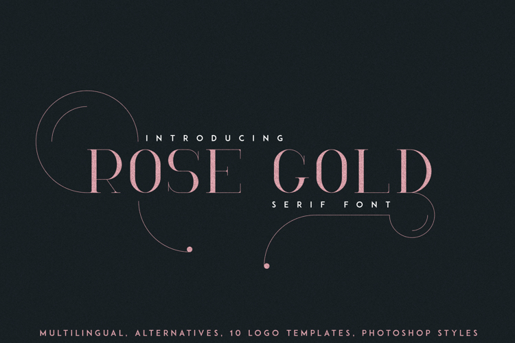 ROSEGOLD SERIF FONT