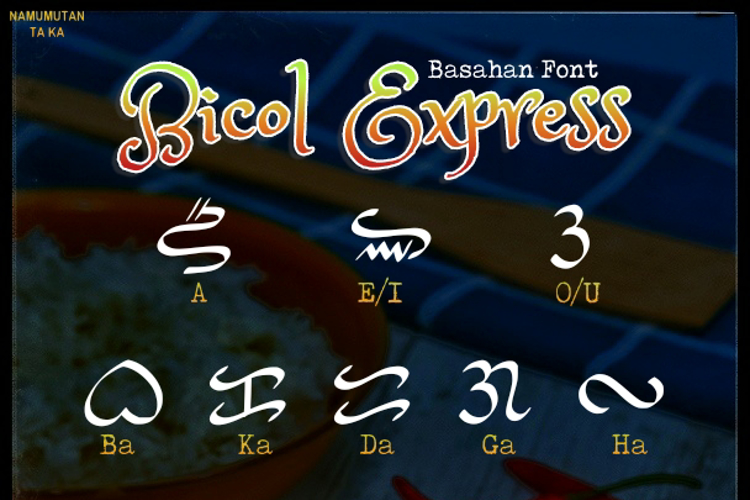 Bicol express Font