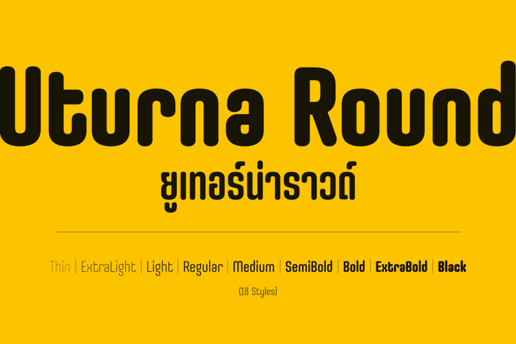 Uturna Round Font