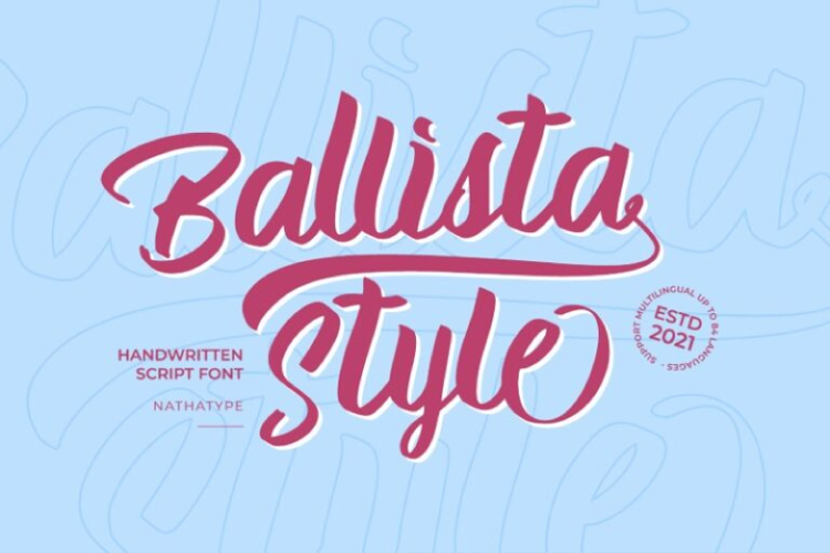Preview of Ballista Style Font