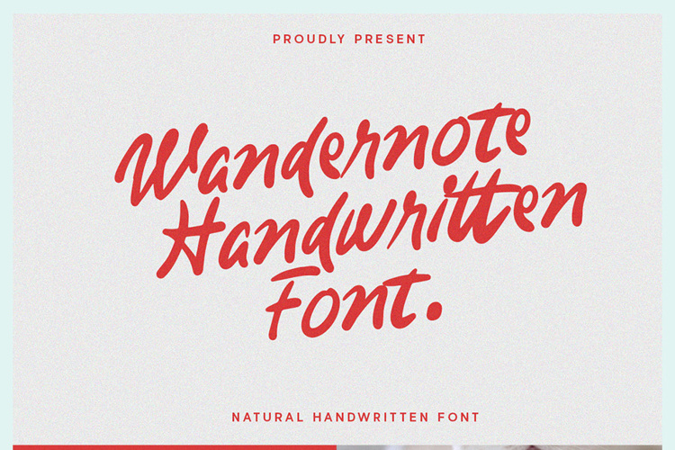 Preview of Wandernote Font
