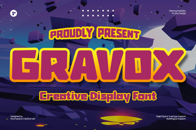 Preview of Gravox Font
