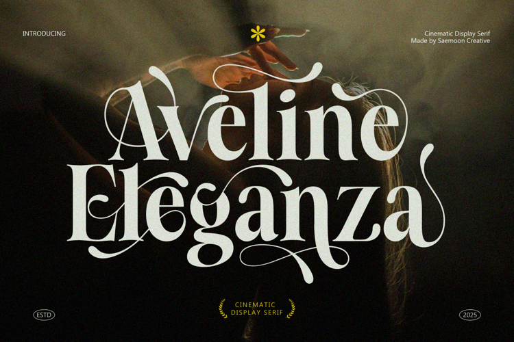 Preview of Aveline Eleganza Font