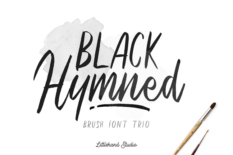 Black Hymned Script Font