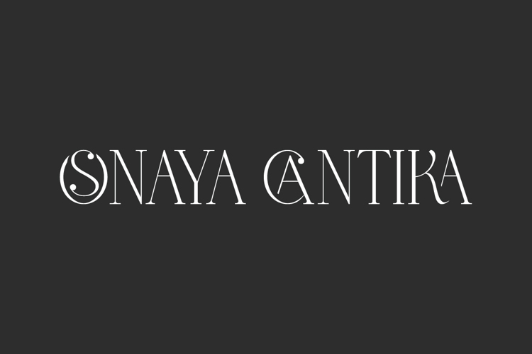 Preview of Sonaya Cantika Font