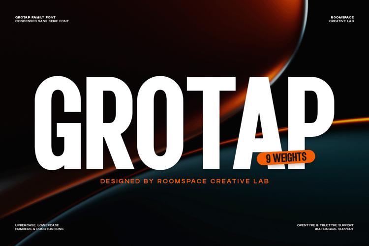Preview of Grotap Font