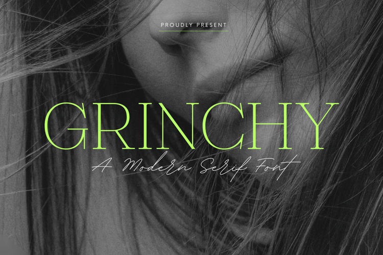 Preview of Grinchy Font