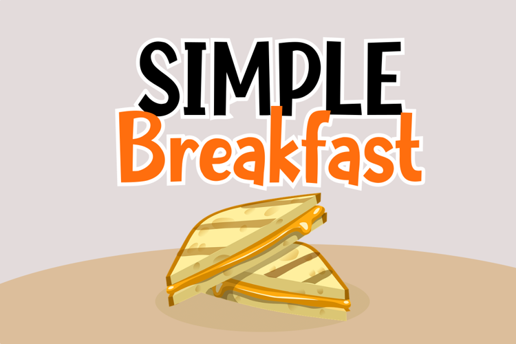Simple Breakfast Font