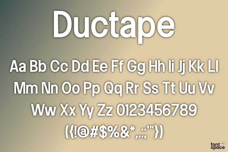 Ductape Font