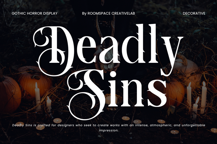 Preview of Deadly Sins Font