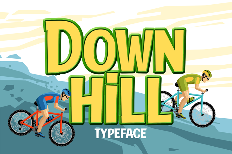 Down Hill Font