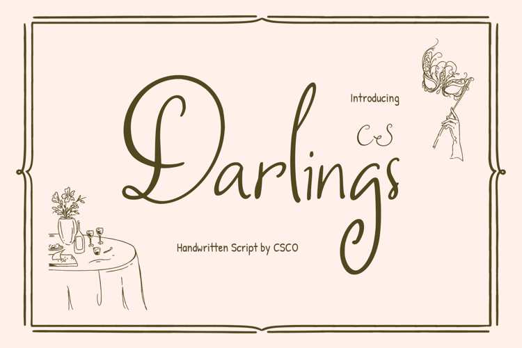 Preview of CS Darlings Font