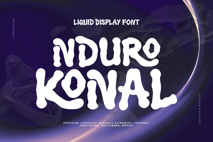 Preview of Nduro Konal Font